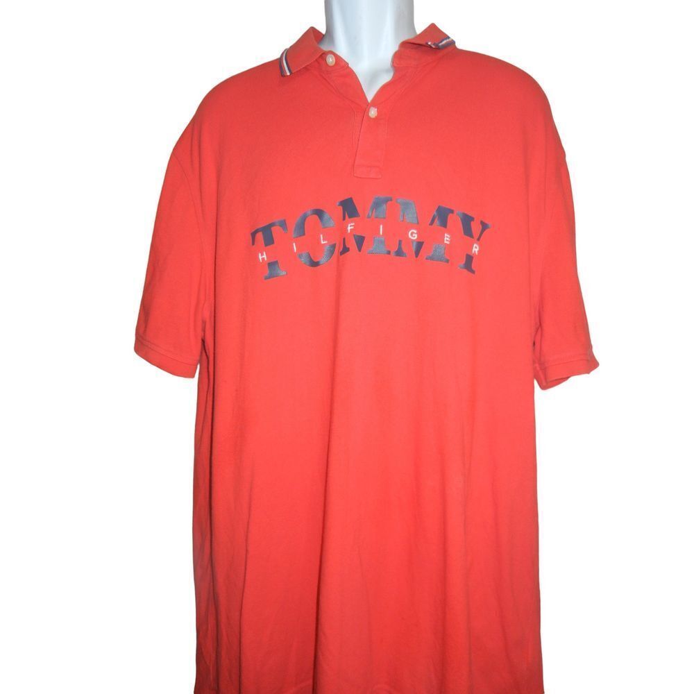 vintage tommy Hilfiger polo shirt mens size XXL Classic Fit cotton Short Sleeve